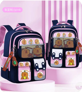 MOCHILA ESCOLAR ORIGINAL  CAPIBARA KAWAII